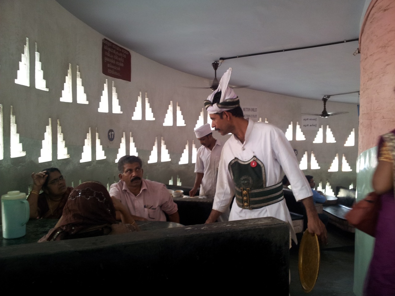 The spiral tower of the Indian Coffee House near Thampanoor, designed by Laurie Baker. Get the masala dosa and the beet…